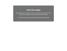 Tablet Screenshot of paintpotladies.co.uk